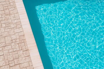 pool view from above, minimalism
