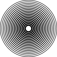 Circle line gradient. Geometric design element