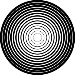 Circle line gradient. Geometric design element