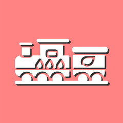 Ecology Train Vector Icon