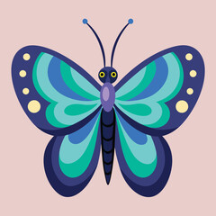 vector illustration of a butterfly that has wide wings and a charming color. a colorful butterfly with a colorful pattern on it. Abstract Butterfly Wings. Exotic Moth Decor. Elegant Flying Insect.
