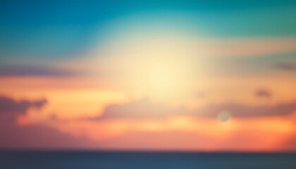 Naklejka premium Abstract summer concept blur background in vintage filtered tones with gradient.