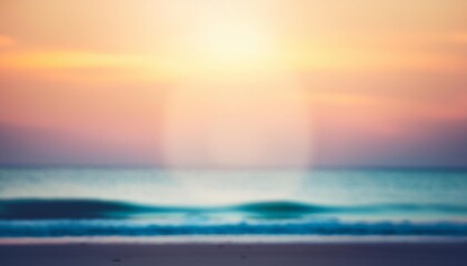 Obraz premium Abstract summer concept blur background in vintage filtered tones with gradient.