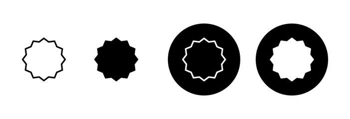 Badge icon vector isolated on white background. Awards icon. Achieve. Stamp