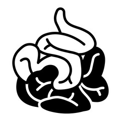 Small Intestine Solid Black