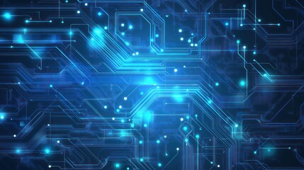 Fototapeta premium blue background business computer technology abstract structure circuit