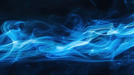 Obraz premium The Blue Smoke Swirls