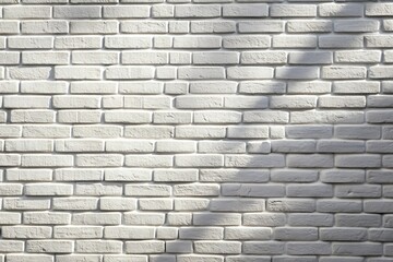 Obraz premium white brick wall texture with a shadow overlay