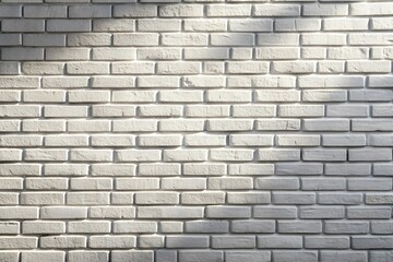 Obraz premium white brick wall texture with a shadow overlay