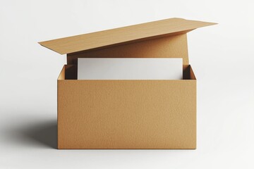 Paper Box Mockup A4 on isolated background created with Generative AI