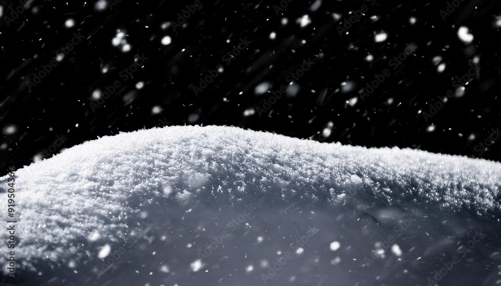 Poster snowy texture on black background winter graphic design resource aigenerated image