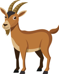 A realistic  Goat Vector Art 