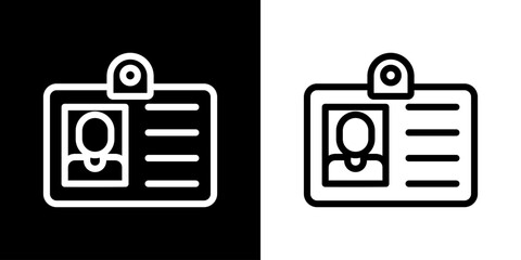 ID Card icon. Health. Medical. Hospital. Black icon. Silhouette icon.