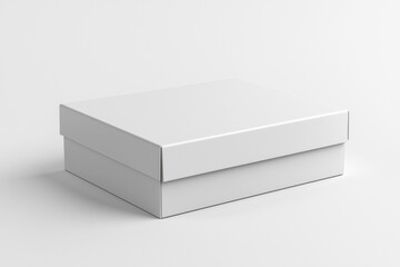 Naklejka premium Paper Box Mockup A4 on isolated background created with Generative AI