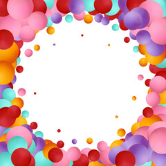 Abstract composition with 3d spheres. Pearls. Eps 10