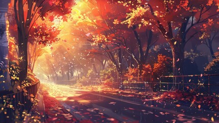 Fall Anime Background