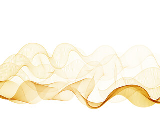 Abstract vector wave. background for presentation. advertising banner. Gold color. Eps 10