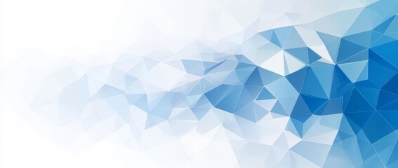 Fototapeta premium Information technology company background or a blue triangle stock photo