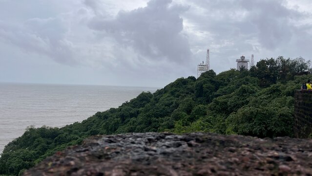 clouds over the coast view from Agauda Fort, Goa