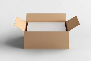 Paper Box Mockup A4 on isolated background created with Generative AI