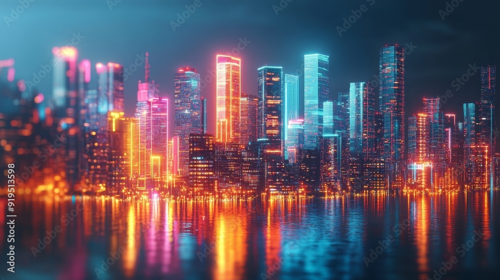 Poster the digital background for tech ai data audio graphics ai generation