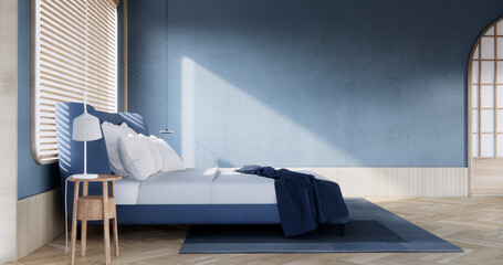 Modern Bedroom design with decoration at room modern japan style.