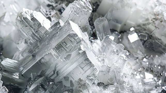 Commercial source of lithium from spodumene surface in white and gray colors