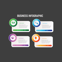 Gradient infographic step4