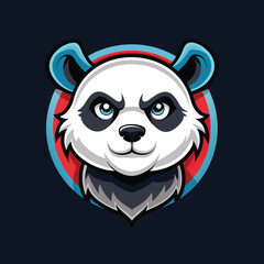 The Fierce and Focused Panda A Symbol of Strength Determination and Unyielding Resolve