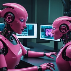 woman with headphones