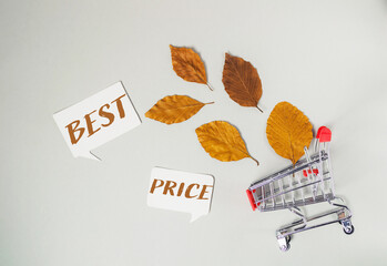 A cart with a sign that says Best Price