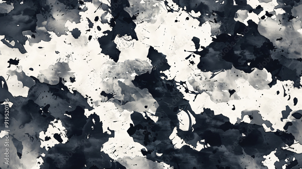 Poster Monochromatic color scheme on an abstract background