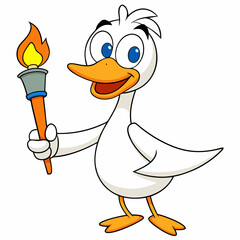 Garza adorable color blanca olimpico