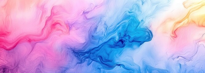 Obraz premium Abstract Colorful Swirls of Paint in a Fluid Art Design