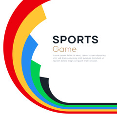 International sporting event celebration concept background. Sports game. National and international sports day celebration design. sporty and dynamic background with a sports theme	
