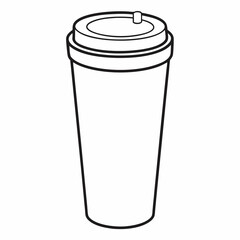 A tumbler art vector illustrator
