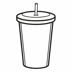 A tumbler art vector illustrator