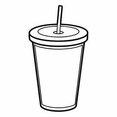 A tumbler art vector illustrator