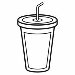 A tumbler art vector illustrator