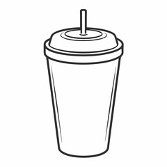 A tumbler art vector illustrator