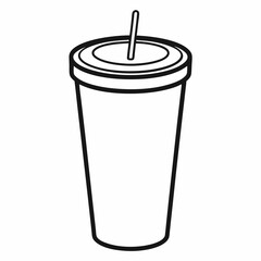 A tumbler art vector illustrator