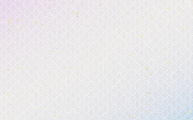 シームレスな和柄和紙に金箔のパターン。松皮菱。