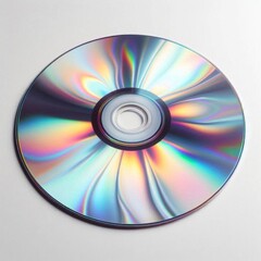 High-definition vinyl disc, silver iridescent, looks like transparent liquid metal, bright rolling waves on the surface, sparkling highlights, shimmering reflections. AI generation.