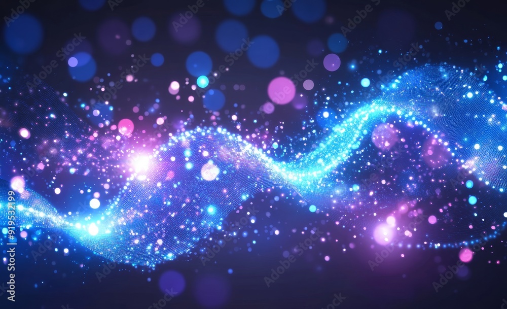 Aufkleber Background of blockchain technology. Blockchain network and programming concepts related to cryptocurrency and fintech. Concept of abstract Segwit.