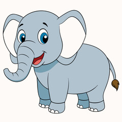 Fototapeta premium Elephant art vector illustrator