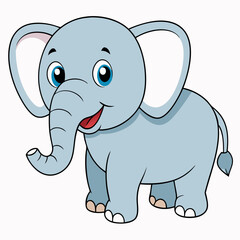 Naklejka premium Elephant art vector illustrator
