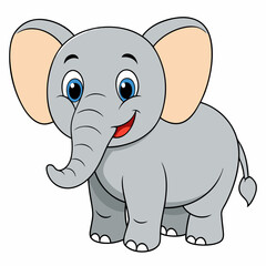 Elephant art vector illustrator