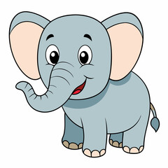 Fototapeta premium Elephant art vector illustrator