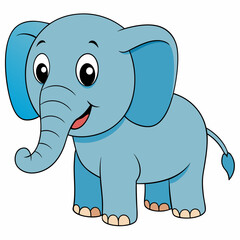 Fototapeta premium Elephant art vector illustrator