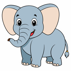 Elephant art vector illustrator